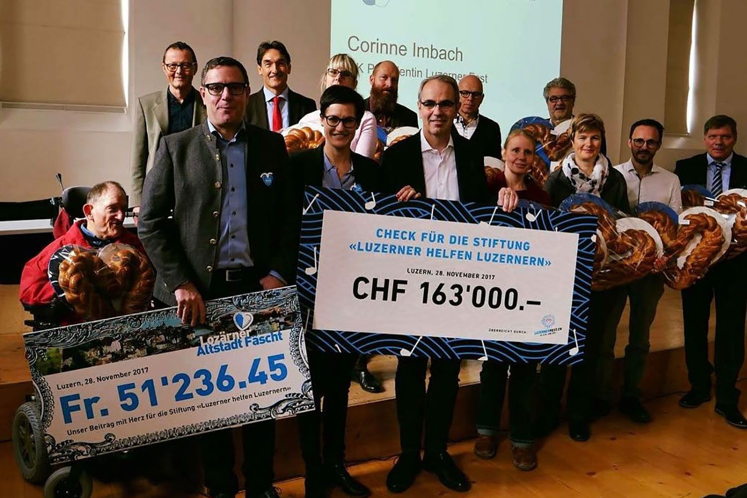 Rekordergebnis: Luzerner Fest und Altstadt Fäscht spenden zusammen über CHF 214'000 für den guten Zweck!